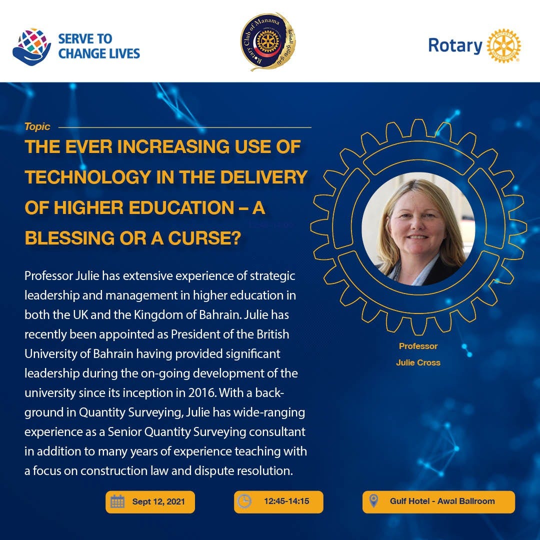 Rotary Club of Manama -Mrs. Julie Cross - by Osama