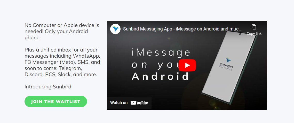 🪙The Ledger Stax, iMessage for Android, and Existential Licenses