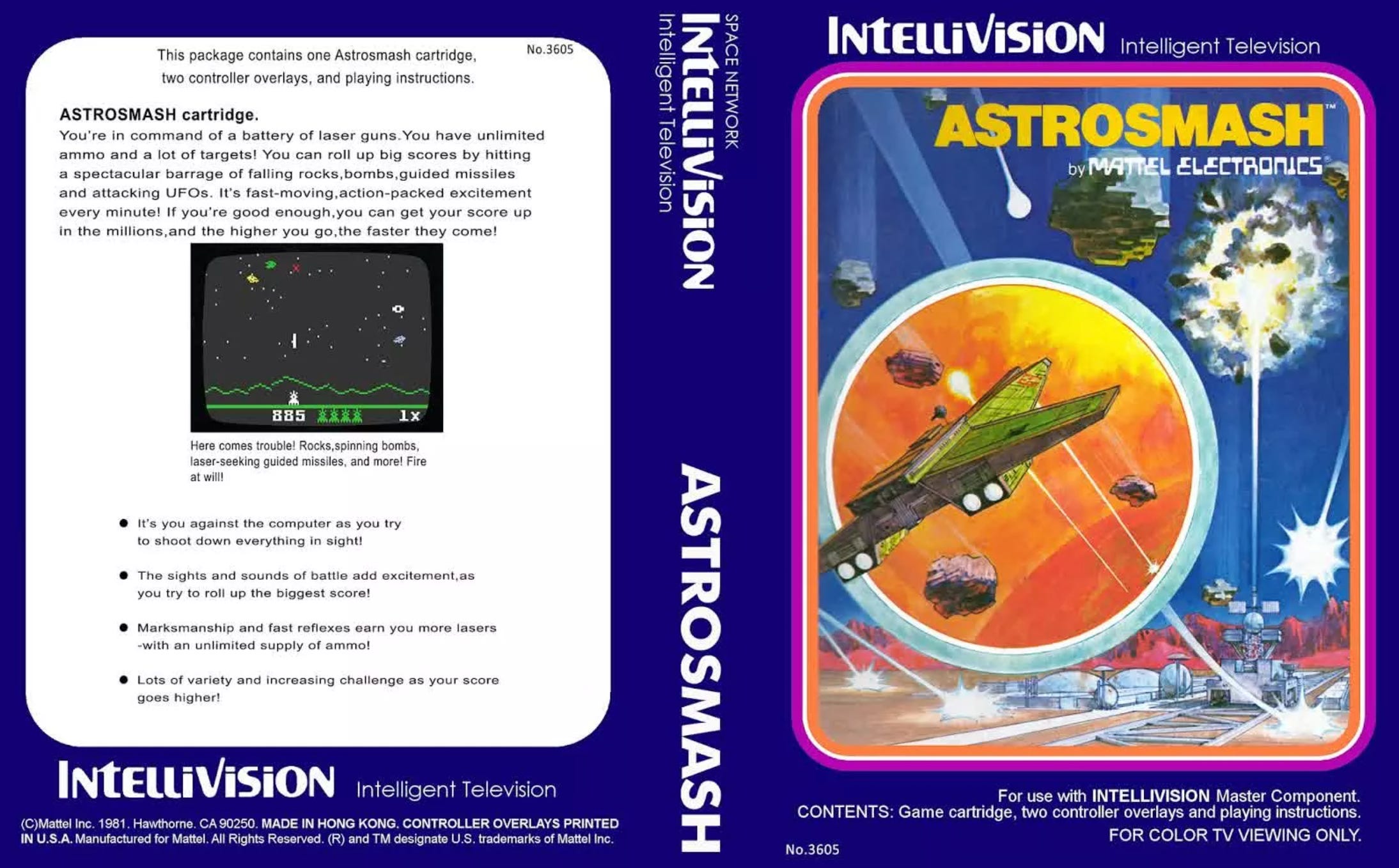 Mattel intellivision best selling game on sale