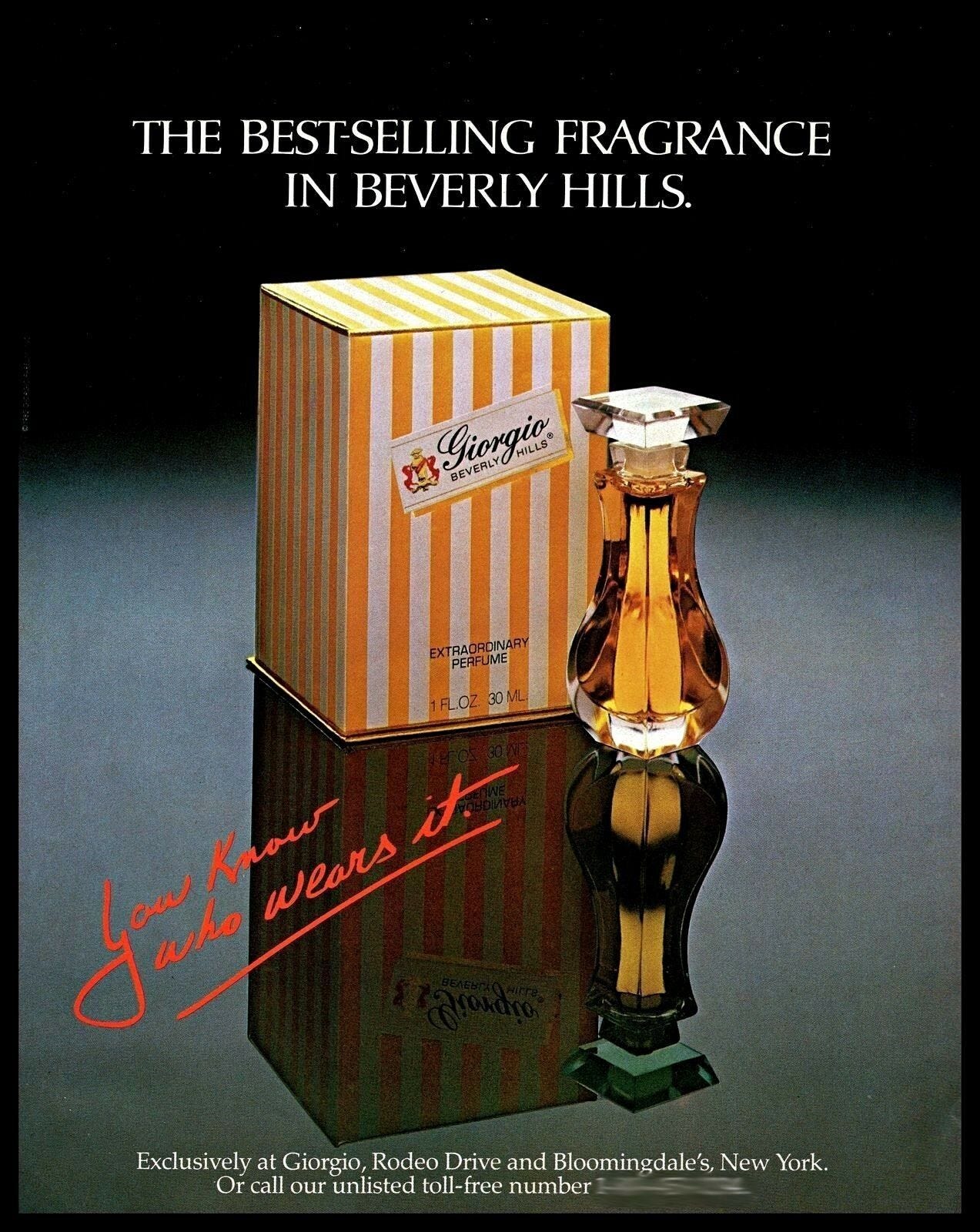 Giorgio perfume 1980s best sale