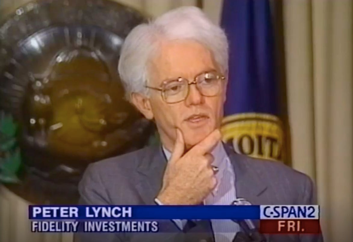 Legendary stock picker Peter Lynch made a remarkably prescient market