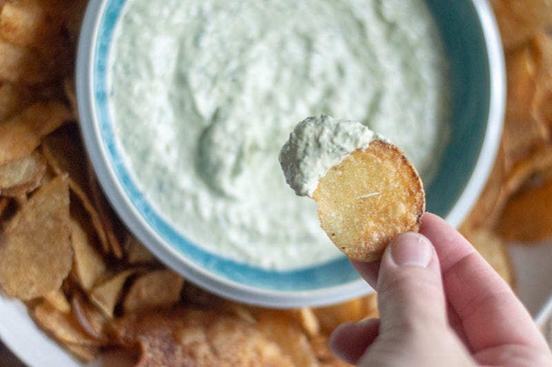 Pan Roasted Ramp Dip by Reba Toloday reba cooks