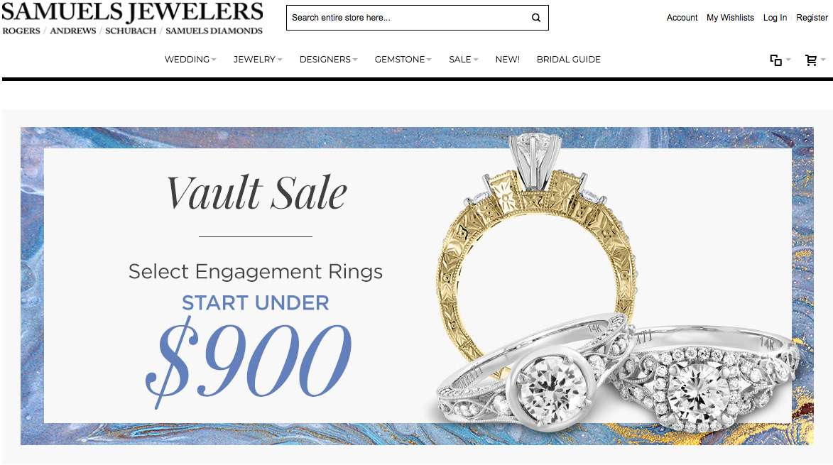 Samuels jewelers clearance sale