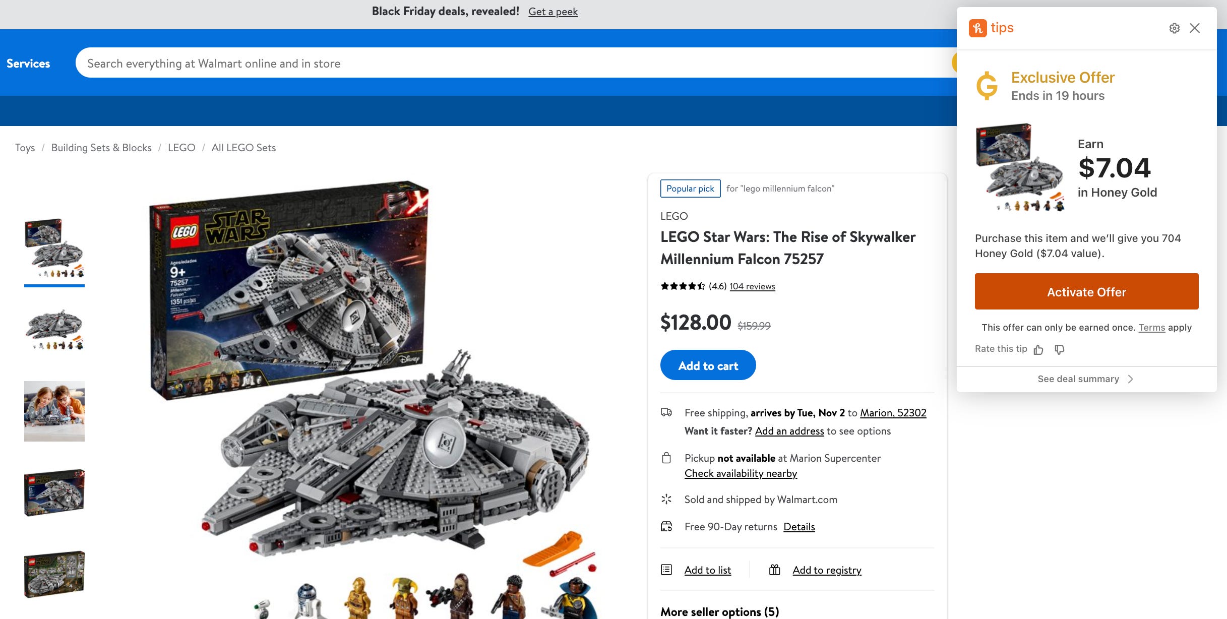 Honey lego promo 2025 code