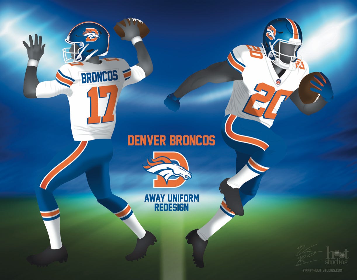 Old hotsell broncos uniforms