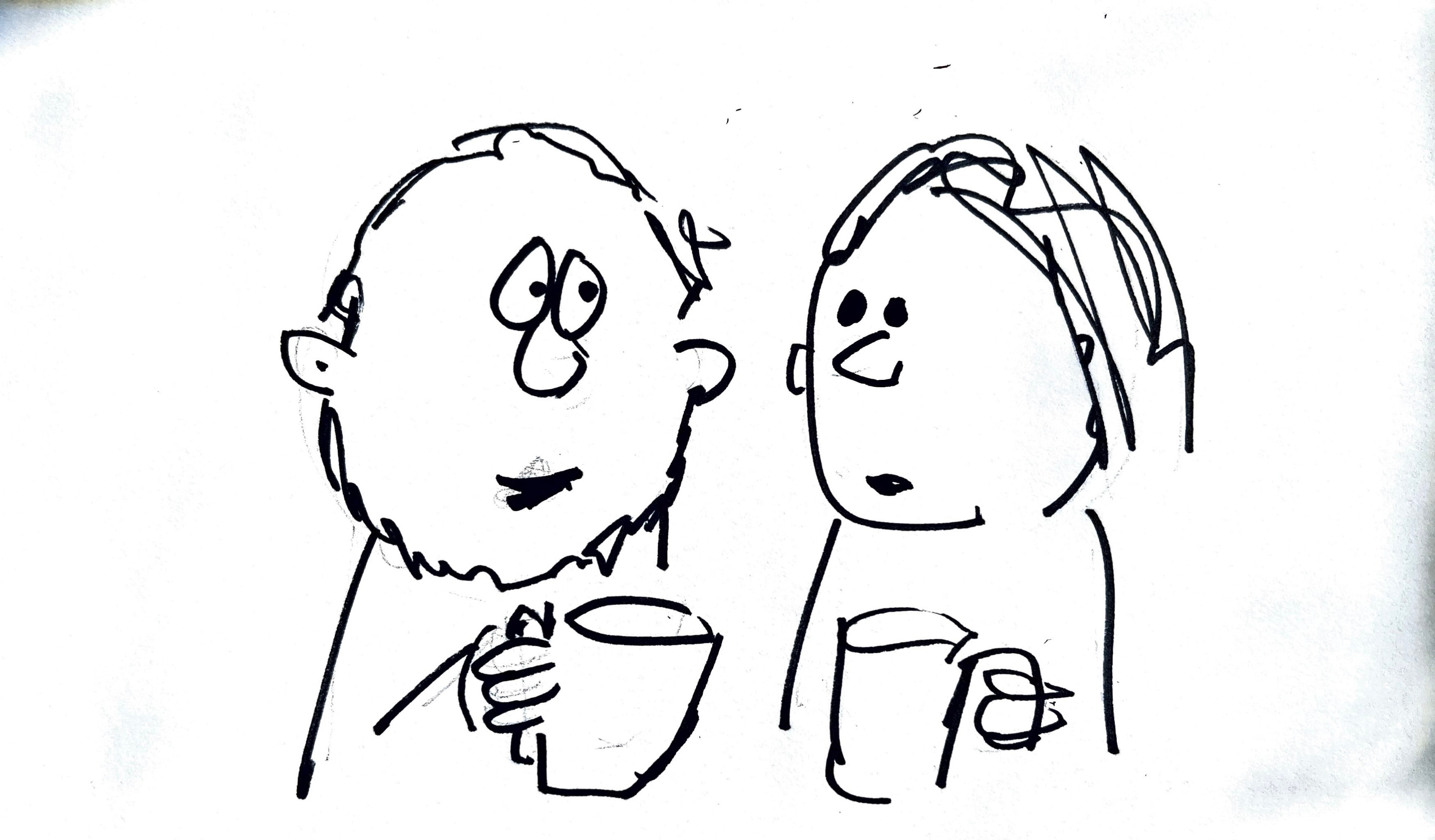 Coffee klatch talking to a 9yearold about what happened this week