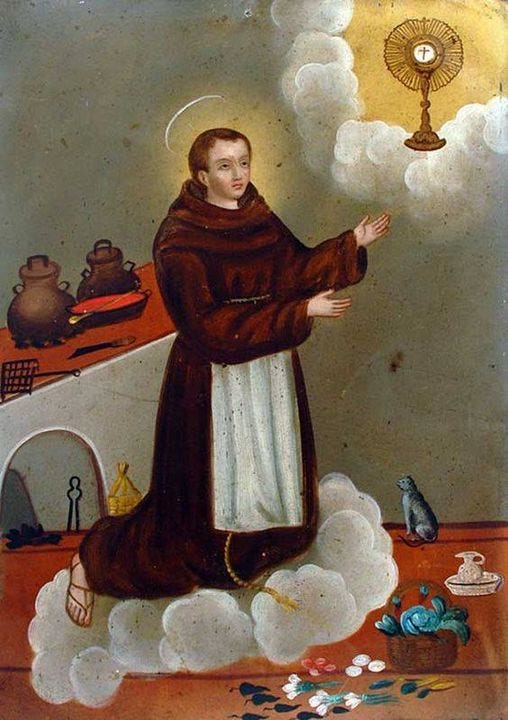 May 17 Saint Paschal Baylon, Man of the Eucharist by Father Elgar Mindorff.