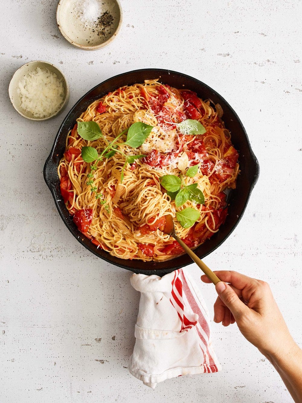 LATE SUMMER SPAGHETTI EDIBLE LIVING by Sarah Copeland