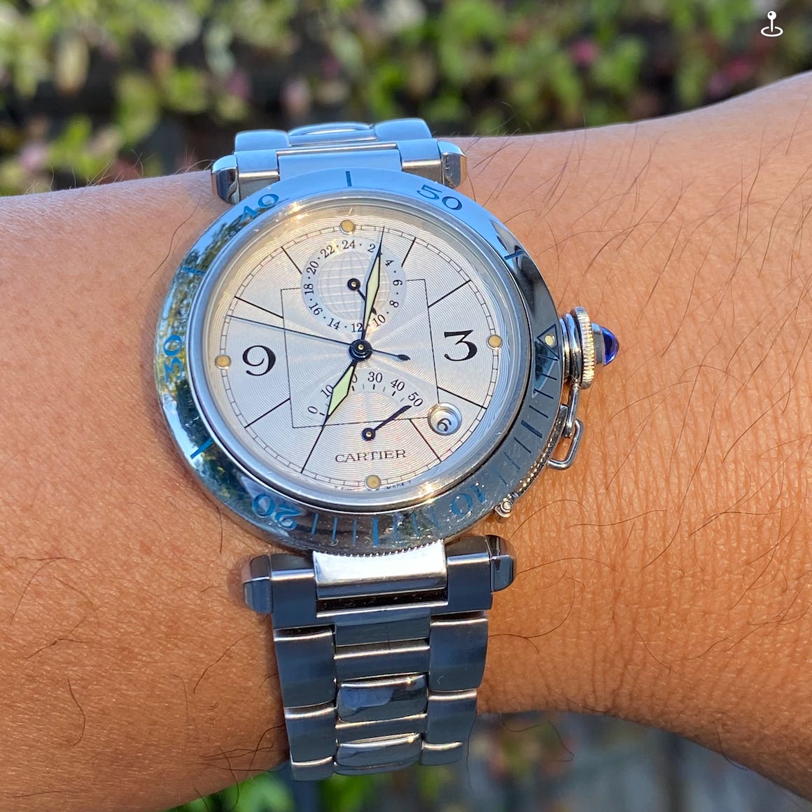 Cartier pasha gmt power reserve online