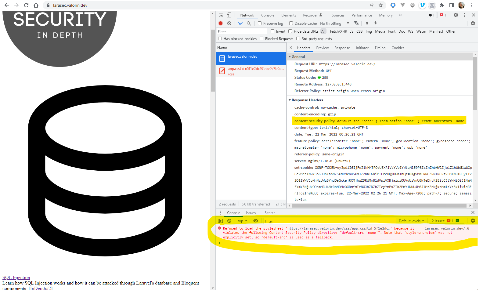 In Depth: Content Security Policy by Stephen Rees Carter