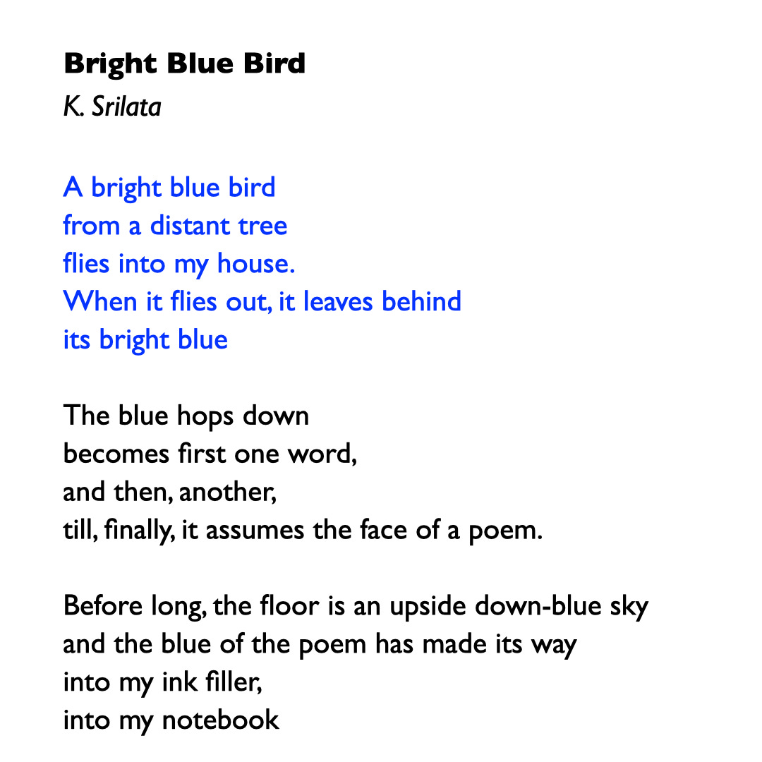 Bright Blue Bird - by aranya - Poetly