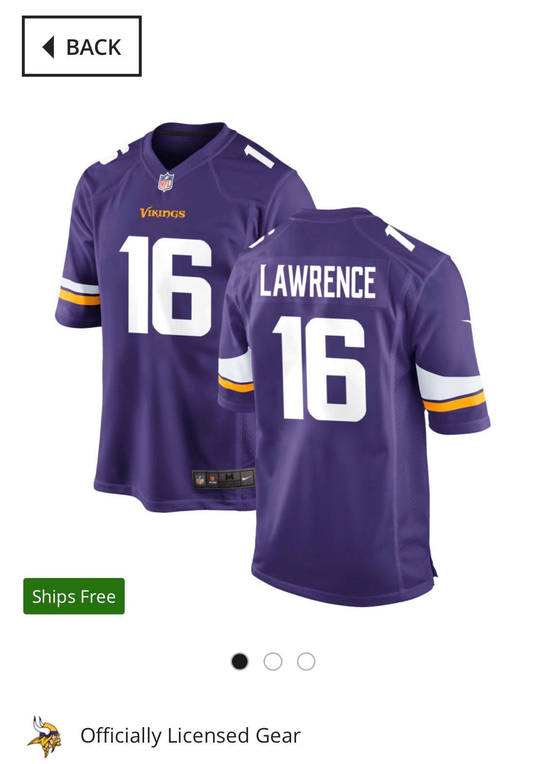 Trevor lawrence discount vikings jersey