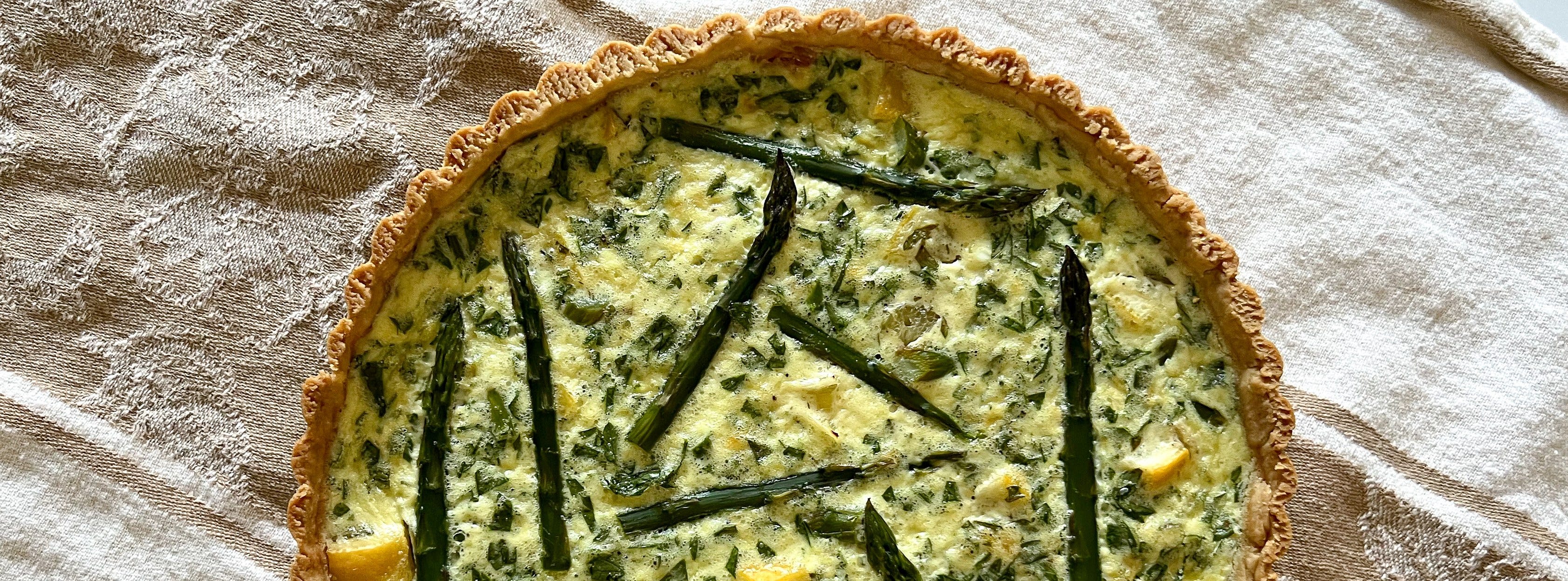 AsparagusLemon Quiche Because it’s Easter, because it’s spring