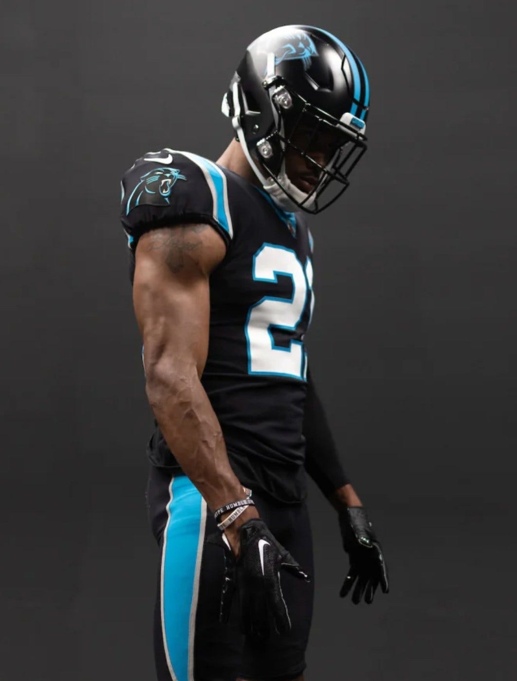 Carolina panthers outlet all black jersey