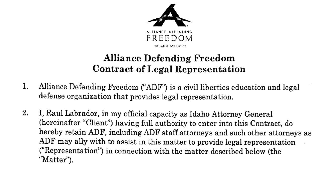 ADF is providing free legal representation to Idaho in antiabortion
