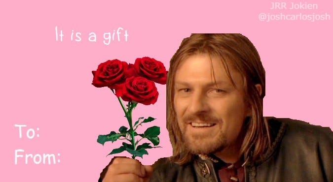 Lord of the rings valentines shop