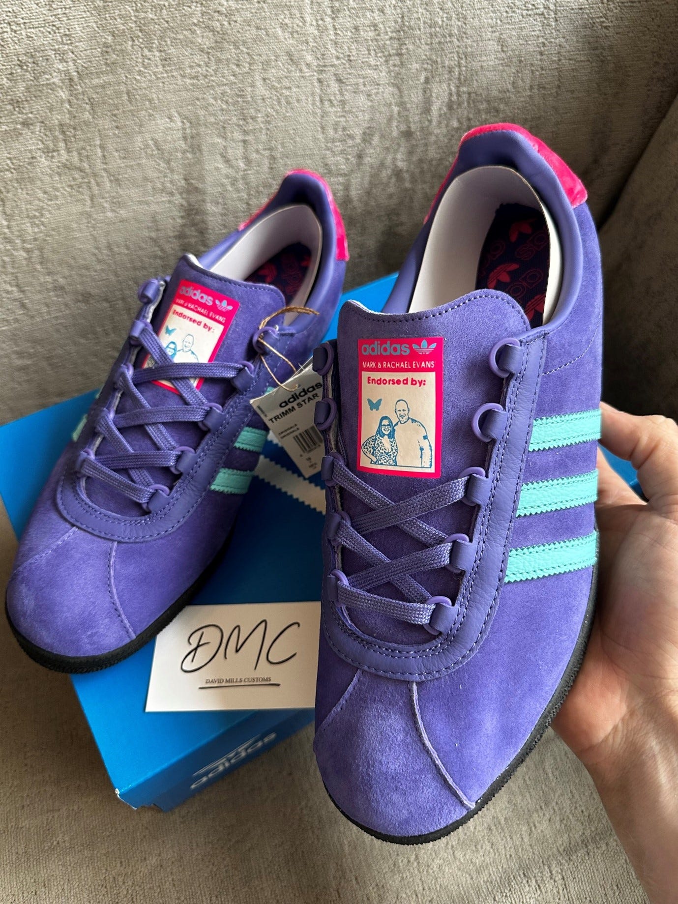 Adidas trimm star grey pink deals