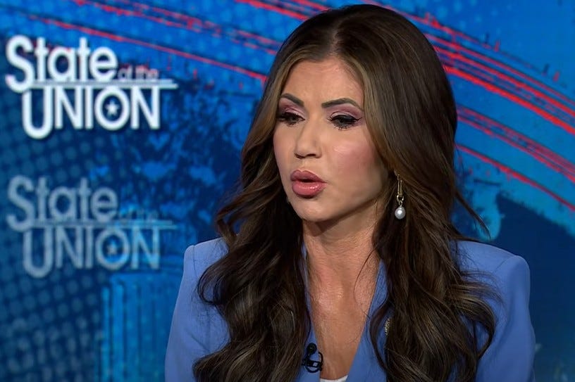 Kristi Noem's Brain Melts As She Tries To Defend Elon Musk