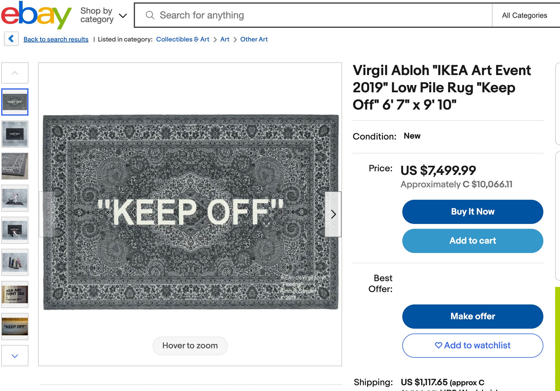 Off white ikea ebay hotsell