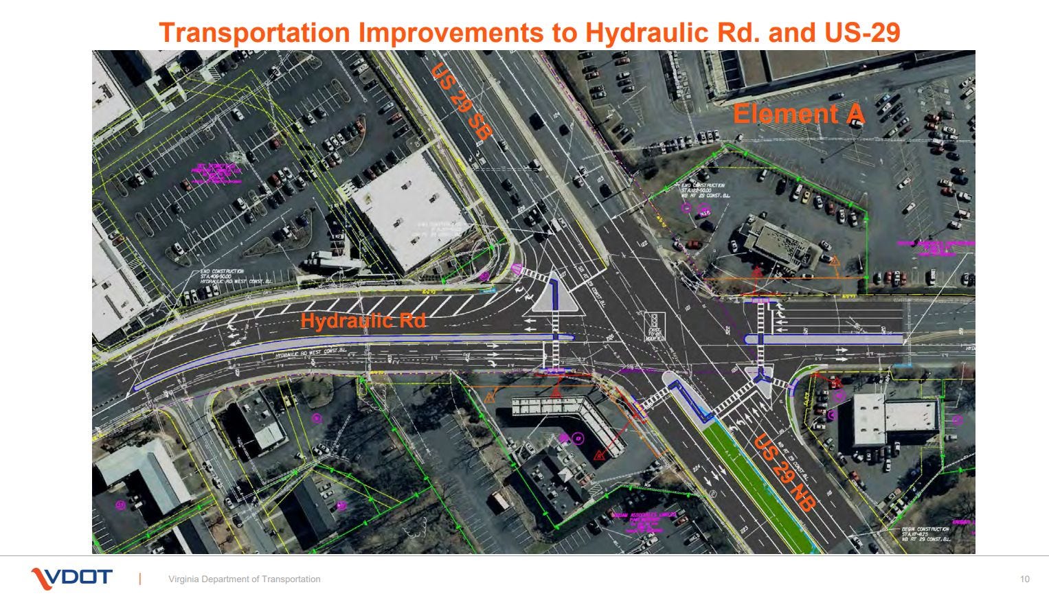 Work on U.S. 29 / Hydraulic Road intersection to begin later this year