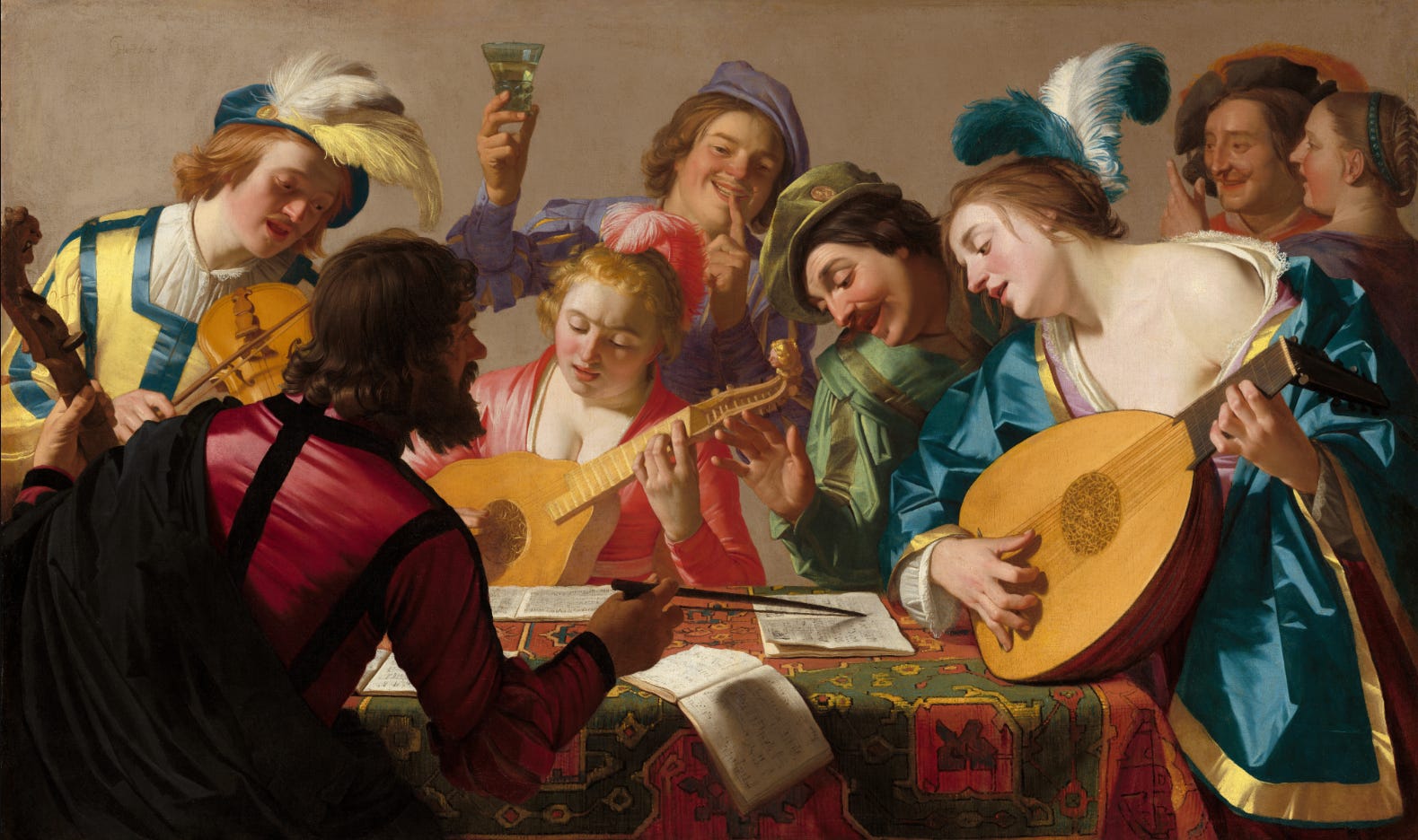 Lute with a bow made of human hair sales