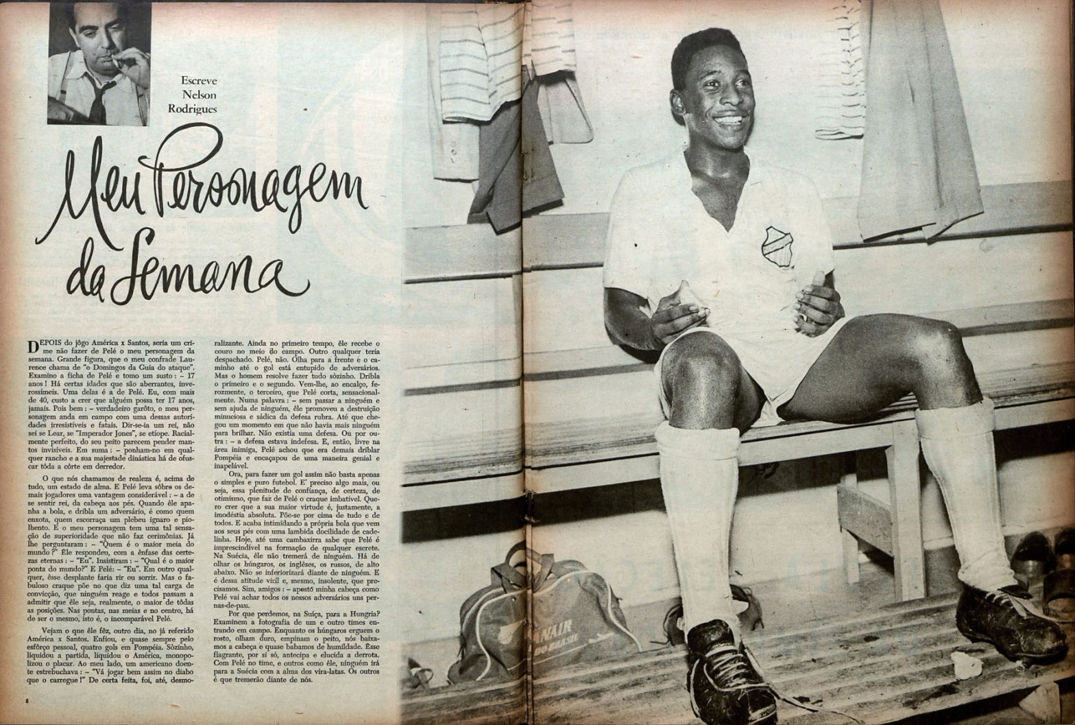 Quando Nelson Rodrigues coroou Pelé - by Marcelo Orozco