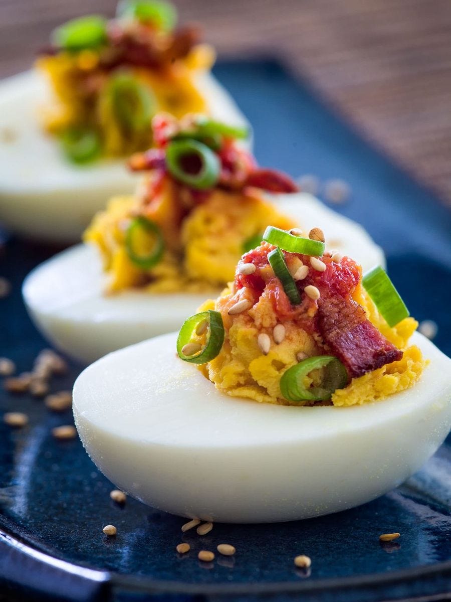 So THAT'S why eggs are so deviled these days!