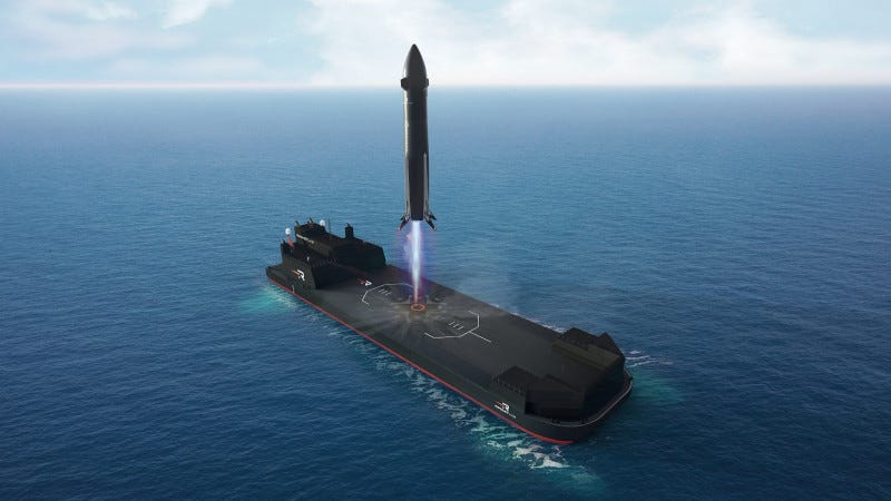 Neutron Rocket Ocean Landing Vessel Unveiled