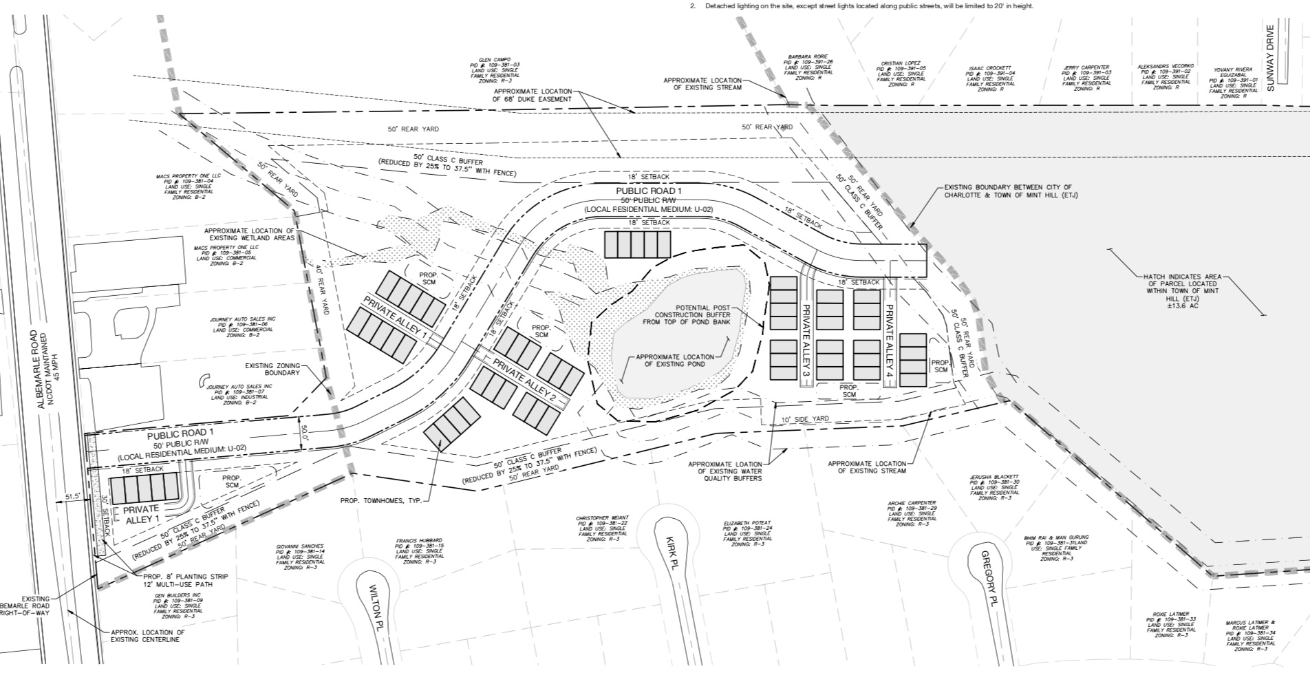 Charlotte rezoning petitions in December
