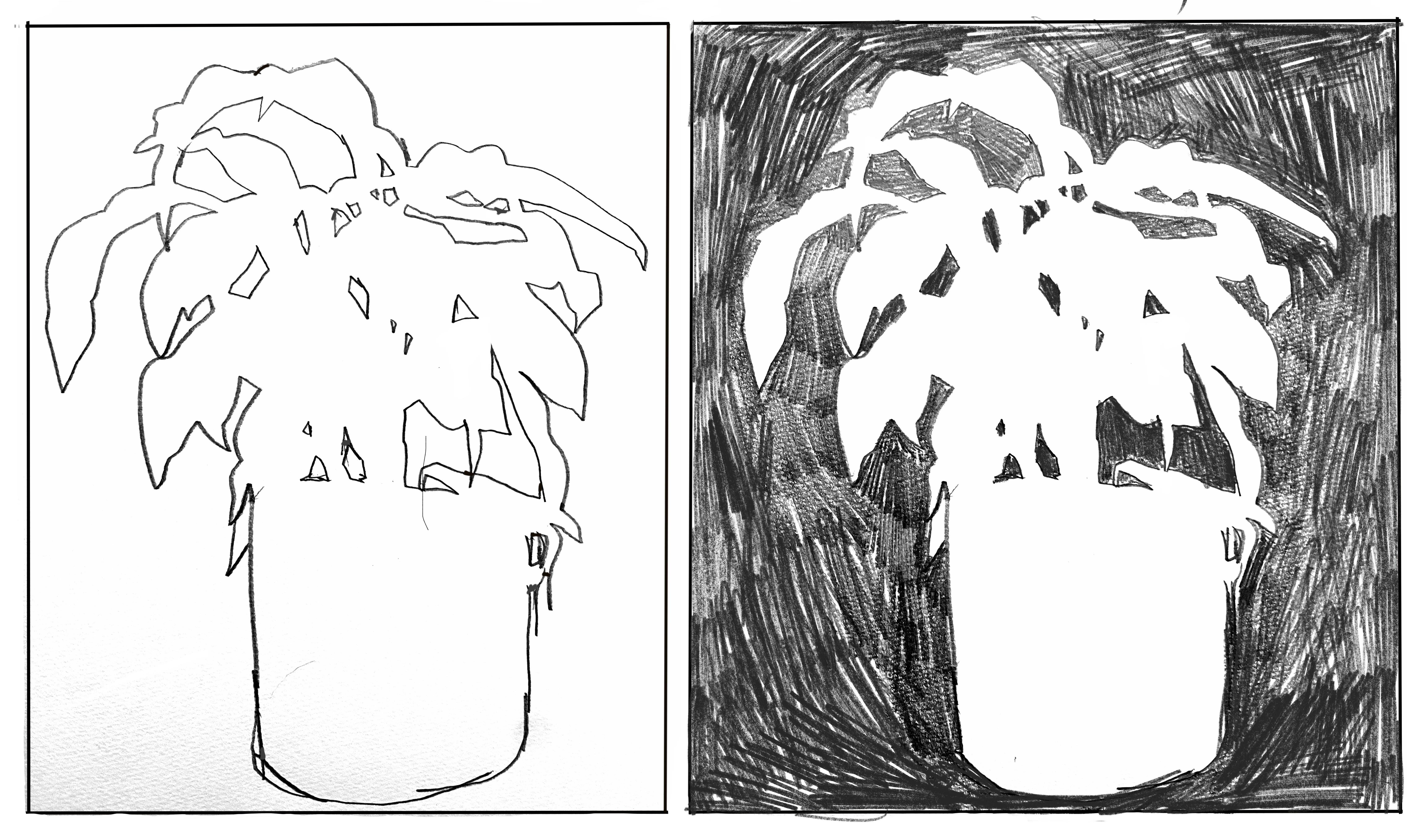 Negative space deals drawing