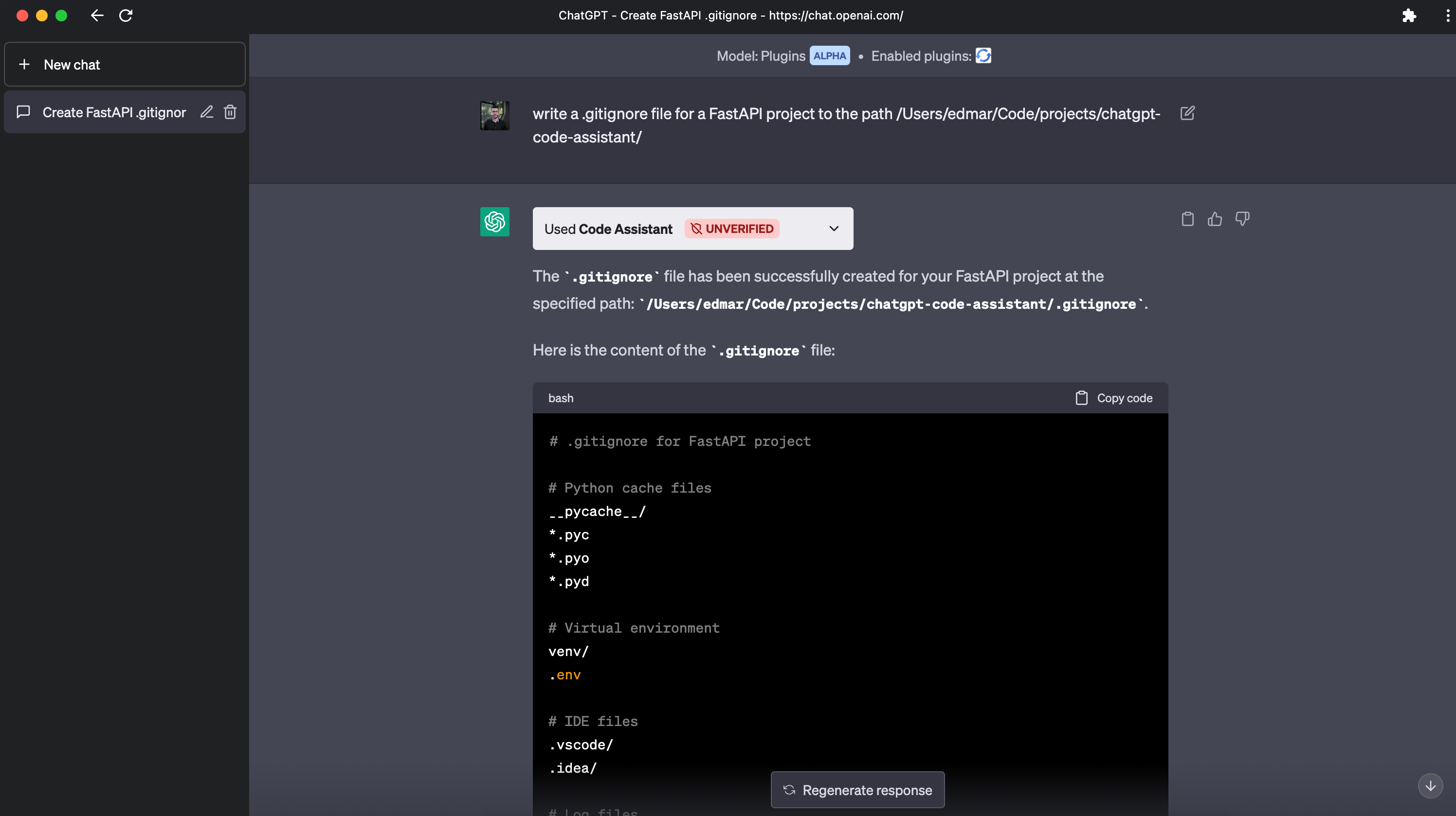 Building a ChatGPT Code Assistant Plugin