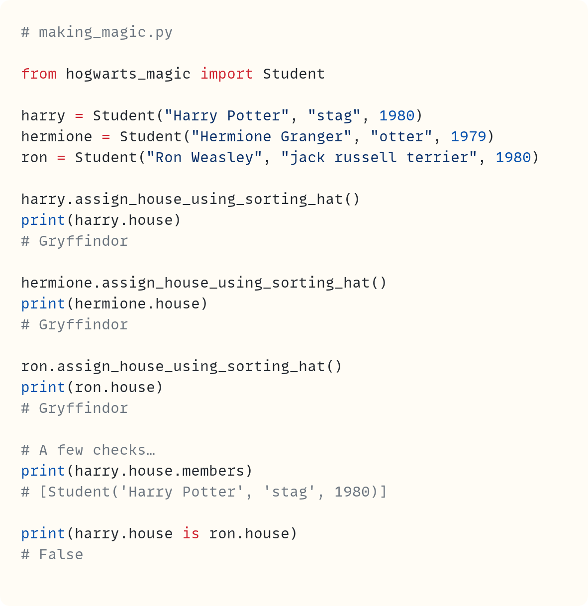 The Final Year at Hogwarts School of Codecraft and Algorithmancy
