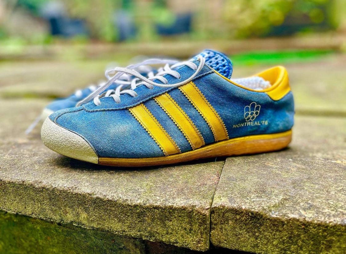 Adidas montreal 76 yellow top
