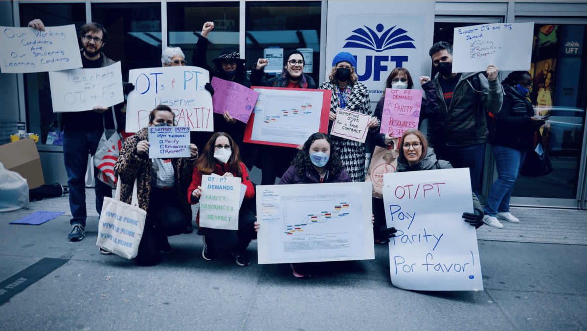 OT/PTs Continue to Fight for a Fair UFT Contract