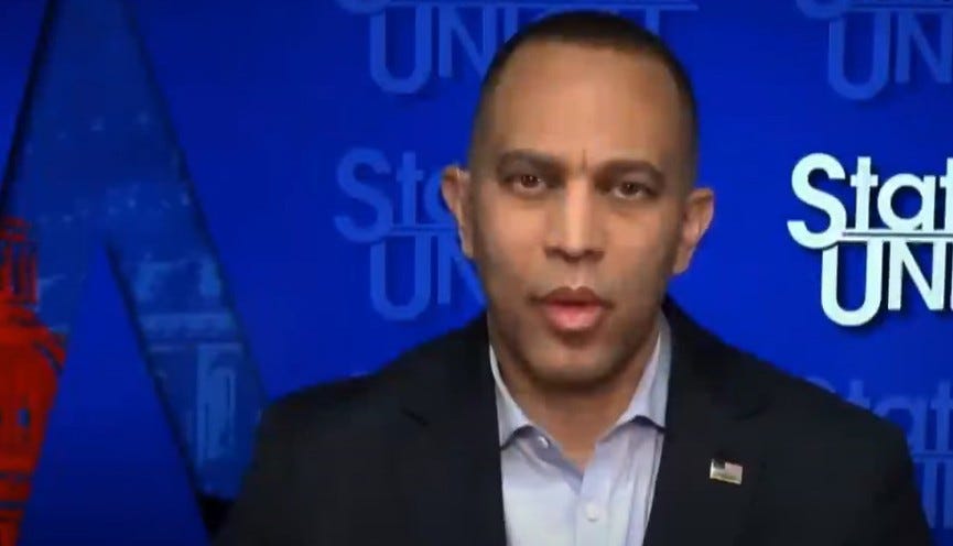 Hakeem Jeffries Torches Trump, "We Will Never Bend The Knee."