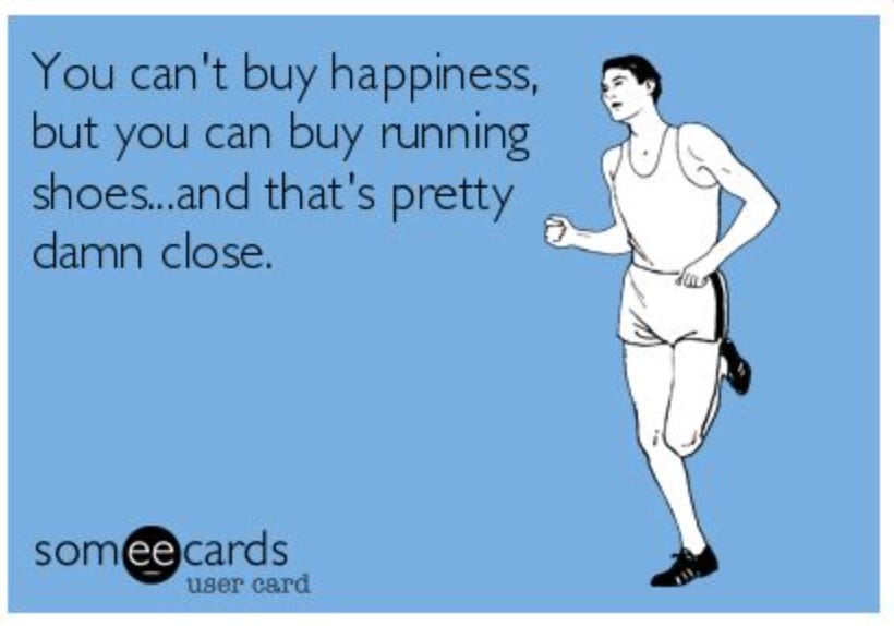 On happiness sales running shoes