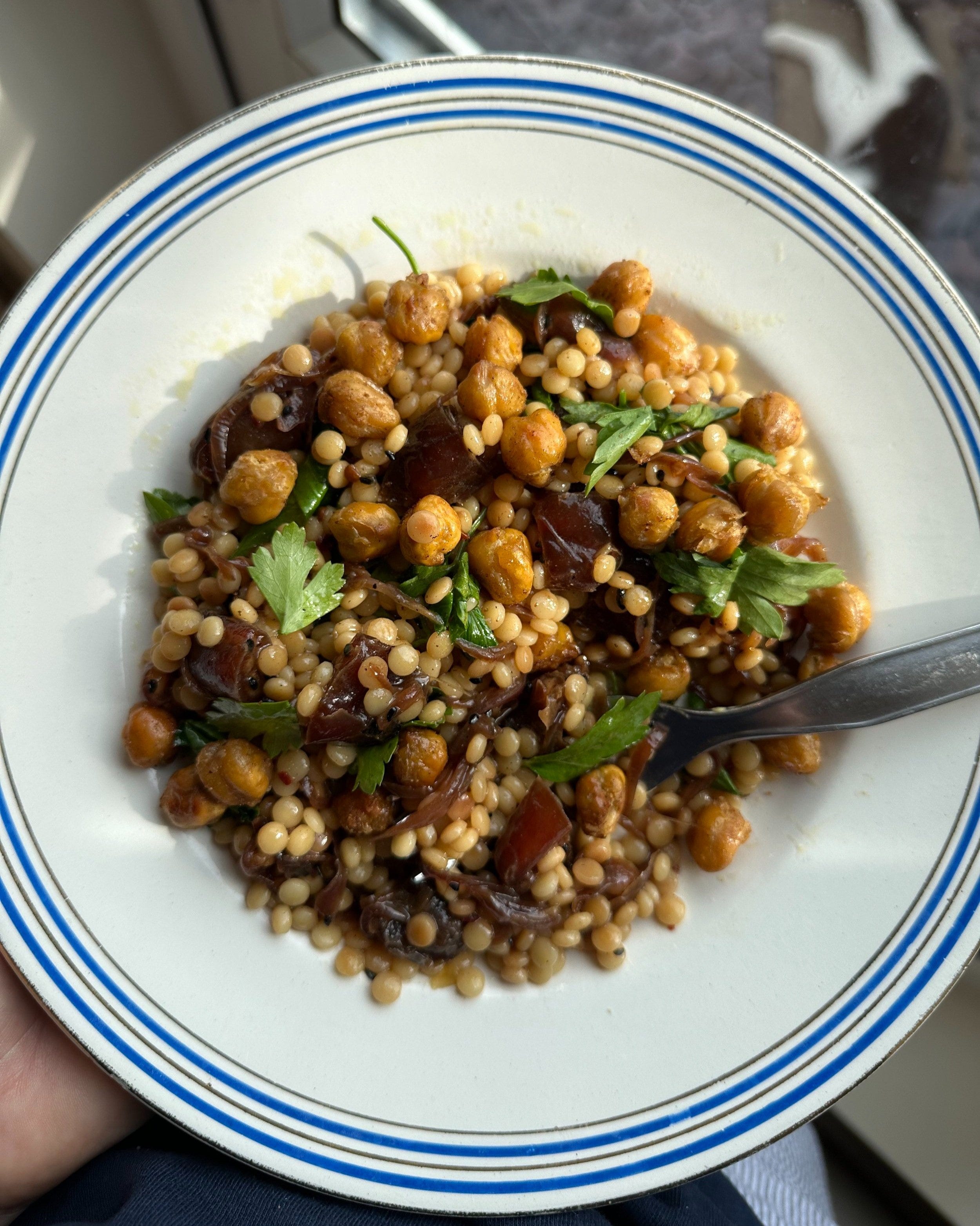 Giant Couscous with Dates and Chickpeas by Sophie Wyburd
