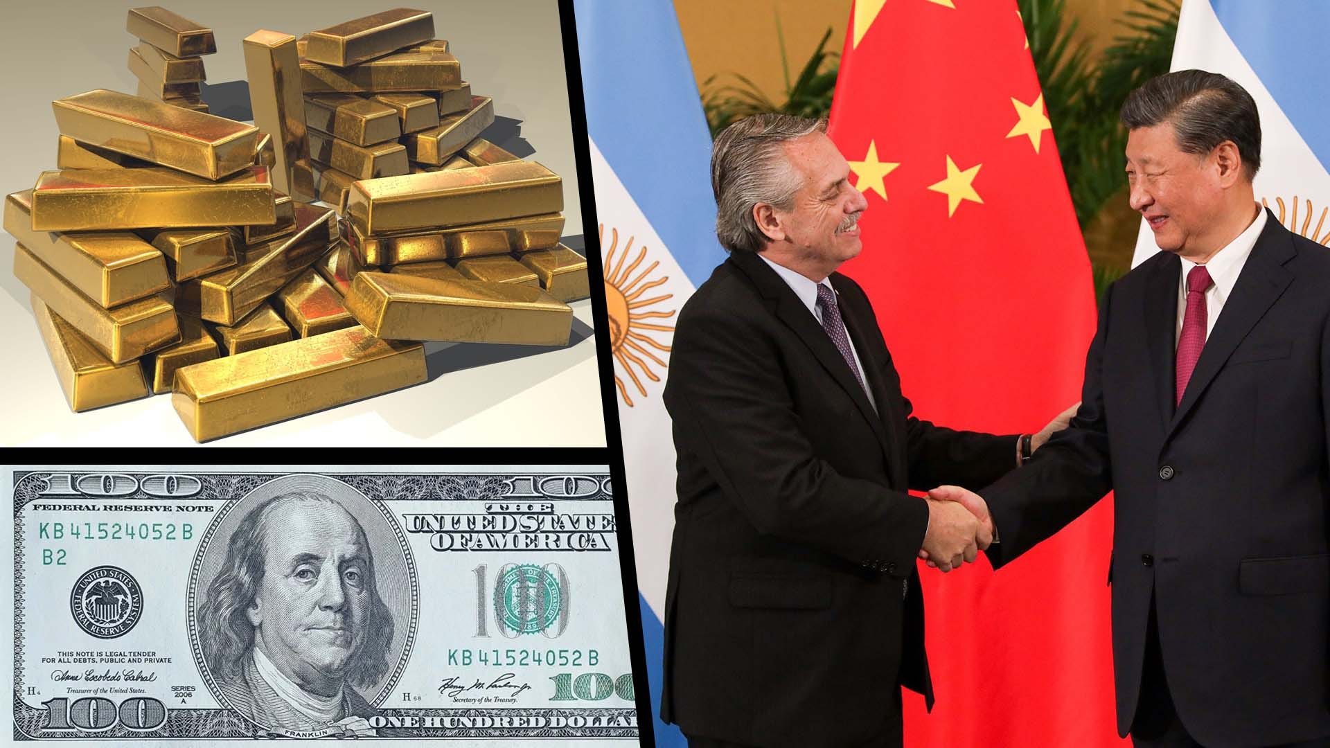 China counters US Dollar Hegemony With Gold Reserves Argentina Yuan 
