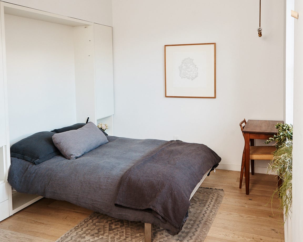Small top murphy bed