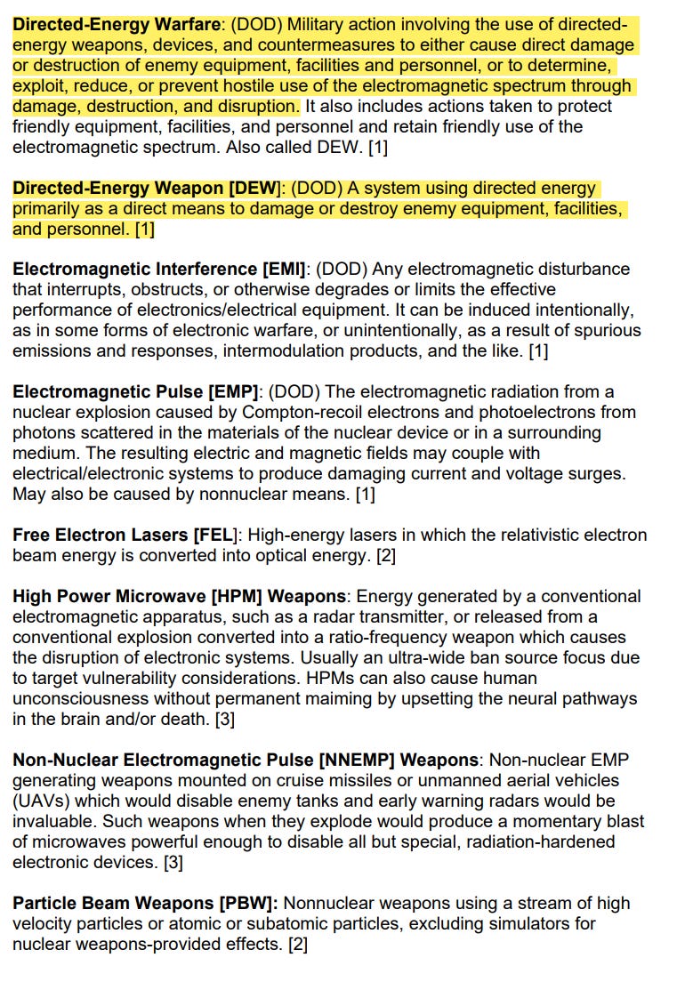 Directed-Energy Weapons - by OUTRAGED HUMAN