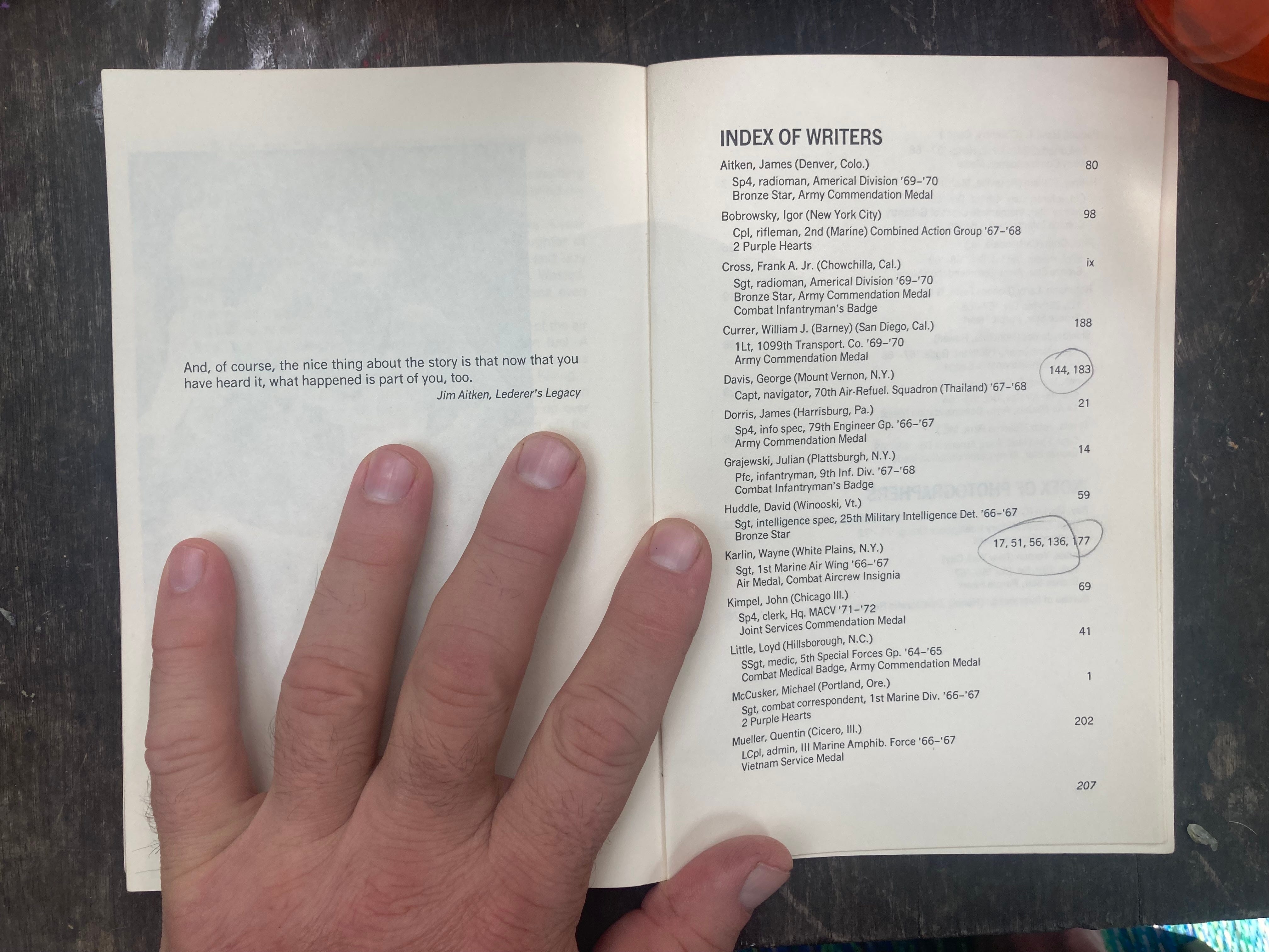 Lederer's Legacy (i) and Free Fire Zone (viii)