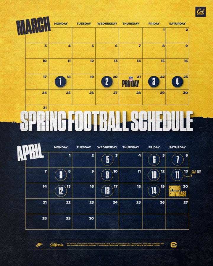 Cal football schedule discount