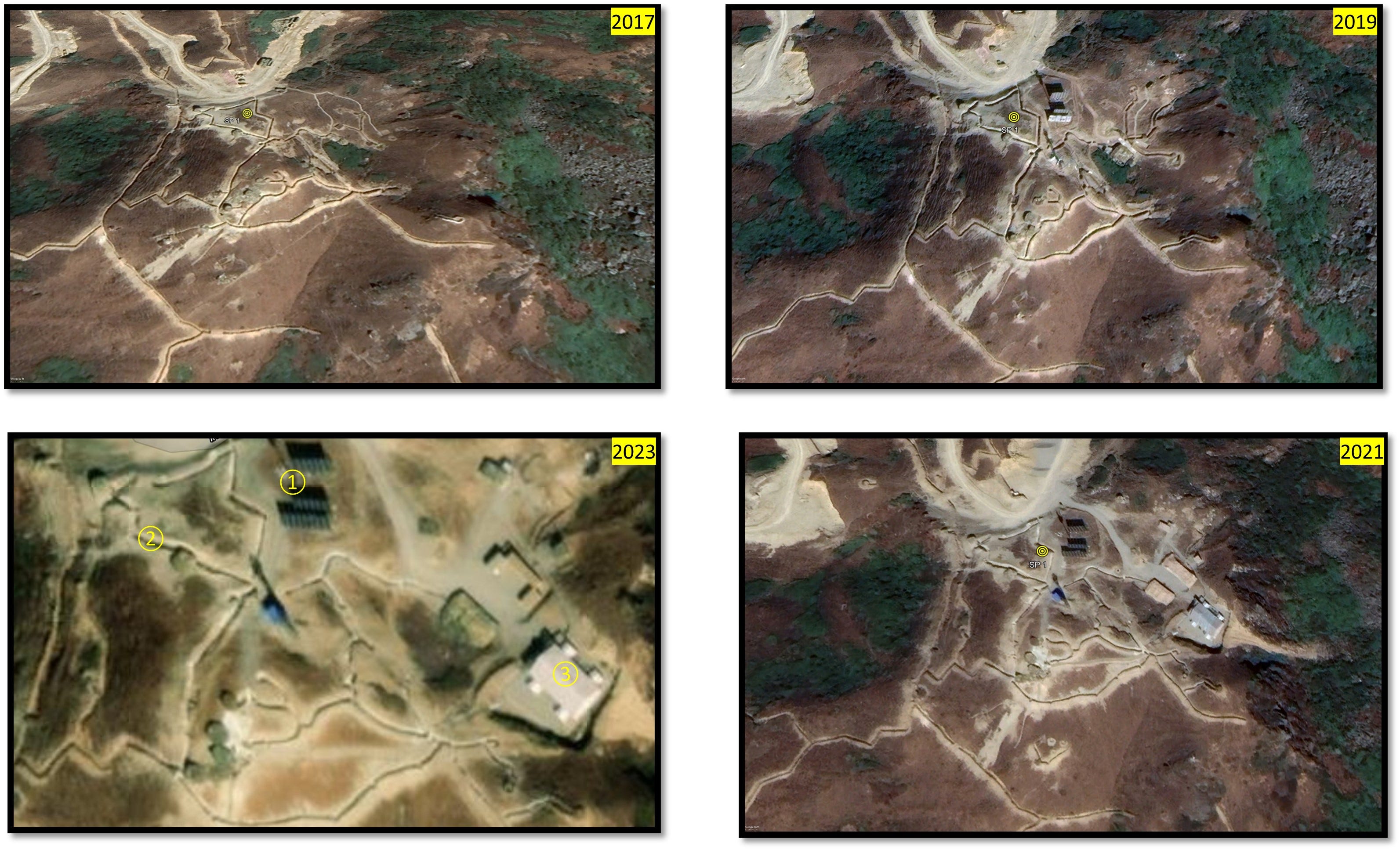 Zompelri Ridge #5 Unveiling the dragon's footprint: Geospatial intelligence of recent ...
