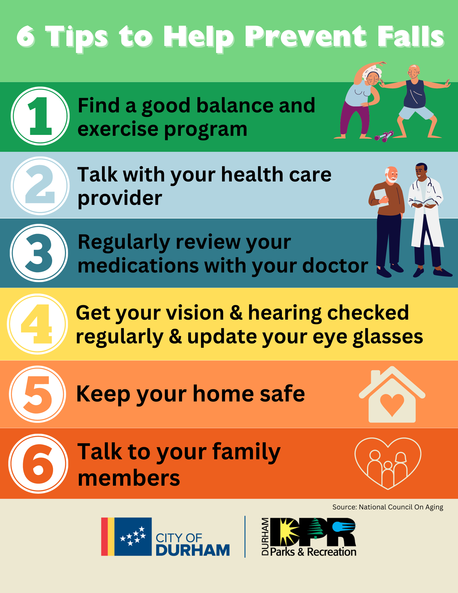 Durham Parks and Recreation Celebrates National Falls Prevention Week