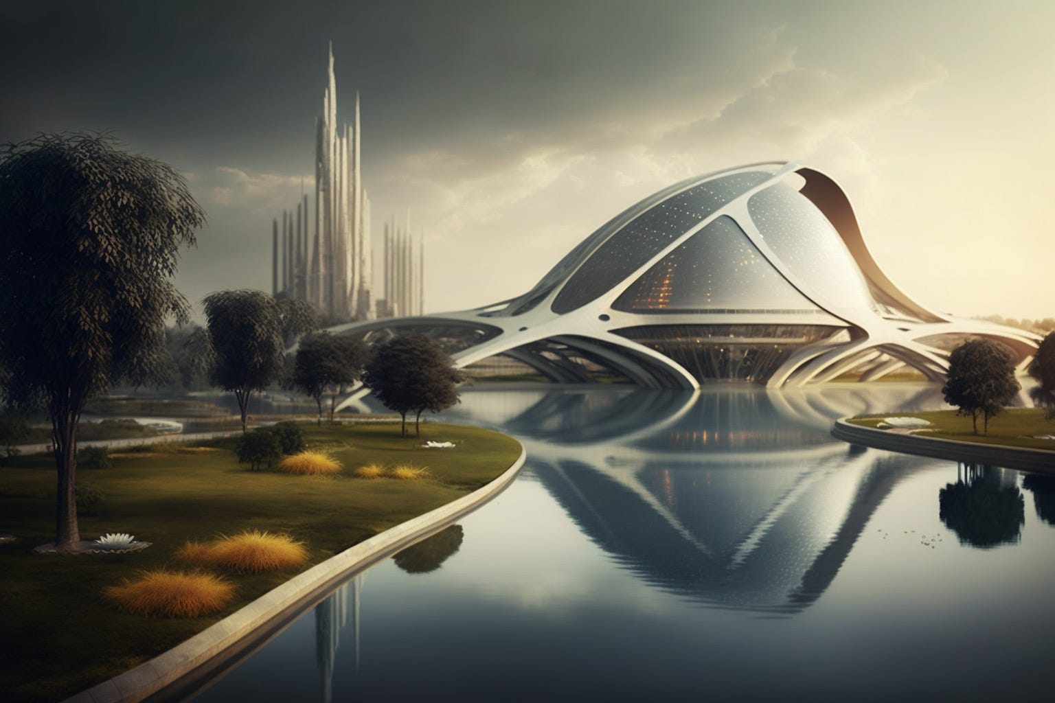 Futuristic Architecture Midjourney Prompt
