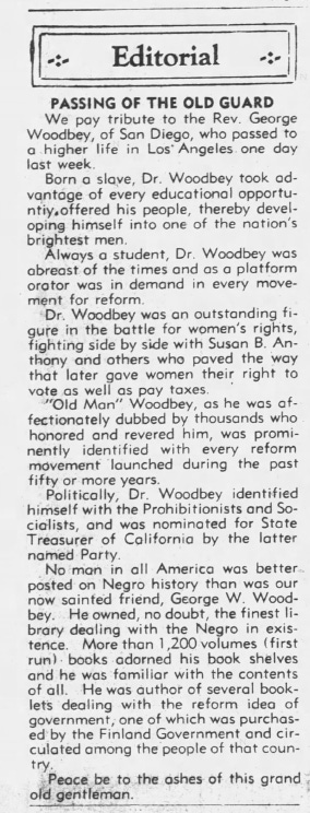 Rev.g R Washington THE BLACK PRESS & Rev. George Washington Woodbey