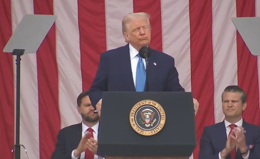 Trump's Memorial Day Mental Collapse Worsens With Arlington Embarrassment