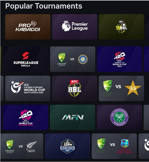 Hotstar sports streaming best sale