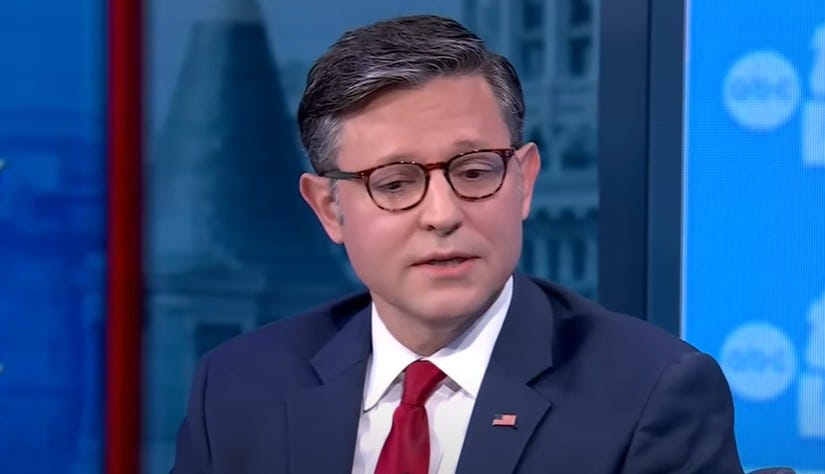 Mike Johnson Admits That Trump's Presidency Is Over If Democrats Win The House