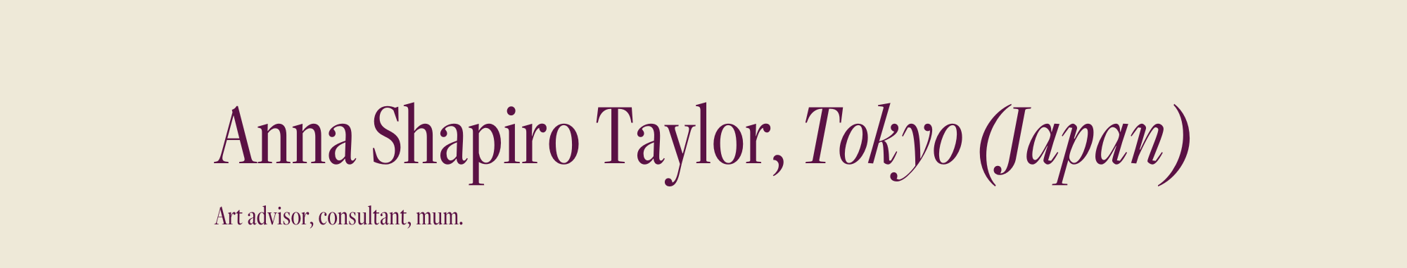 The Tokyo-based art advisor who knows where to get all the The Tokyo-based art advisor who knows where to get all the